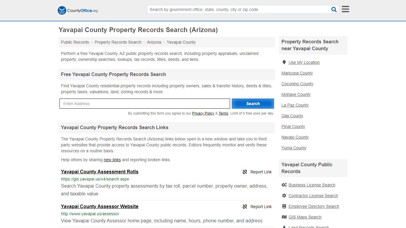 Yavapai County Property Records Search (Arizona) - County Office